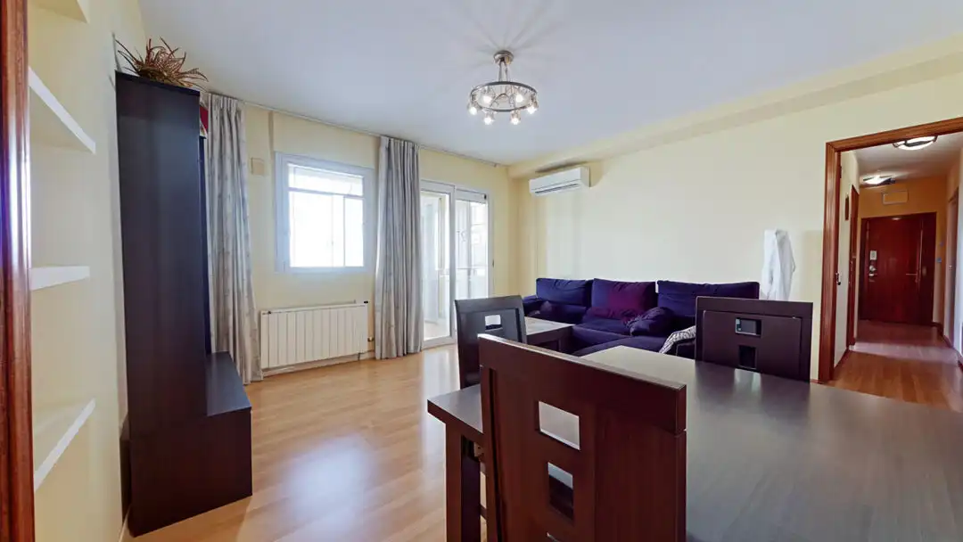 Wohnzimmer von Wohnung zur Miete in Madrid mit Klimaanlage, Heizung und Terrasse