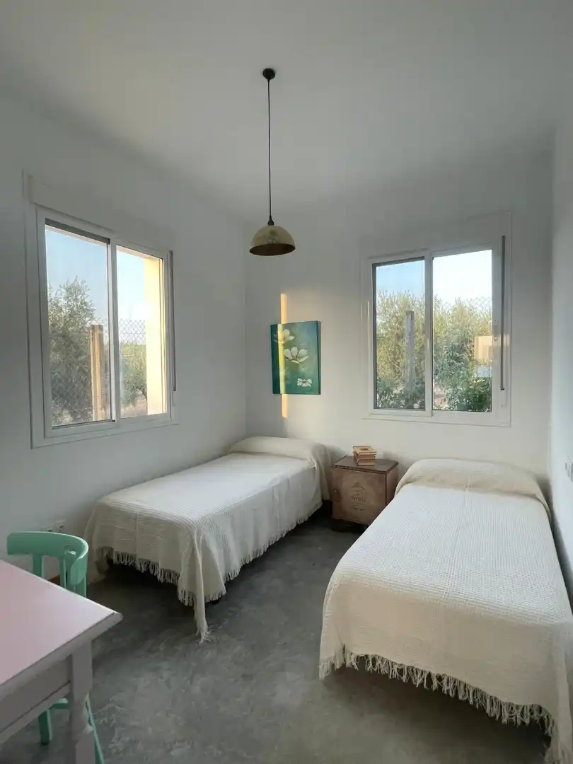 Dormitori de Casa o xalet de lloguer en Montilla amb Jardí privat, Piscina i Moblat