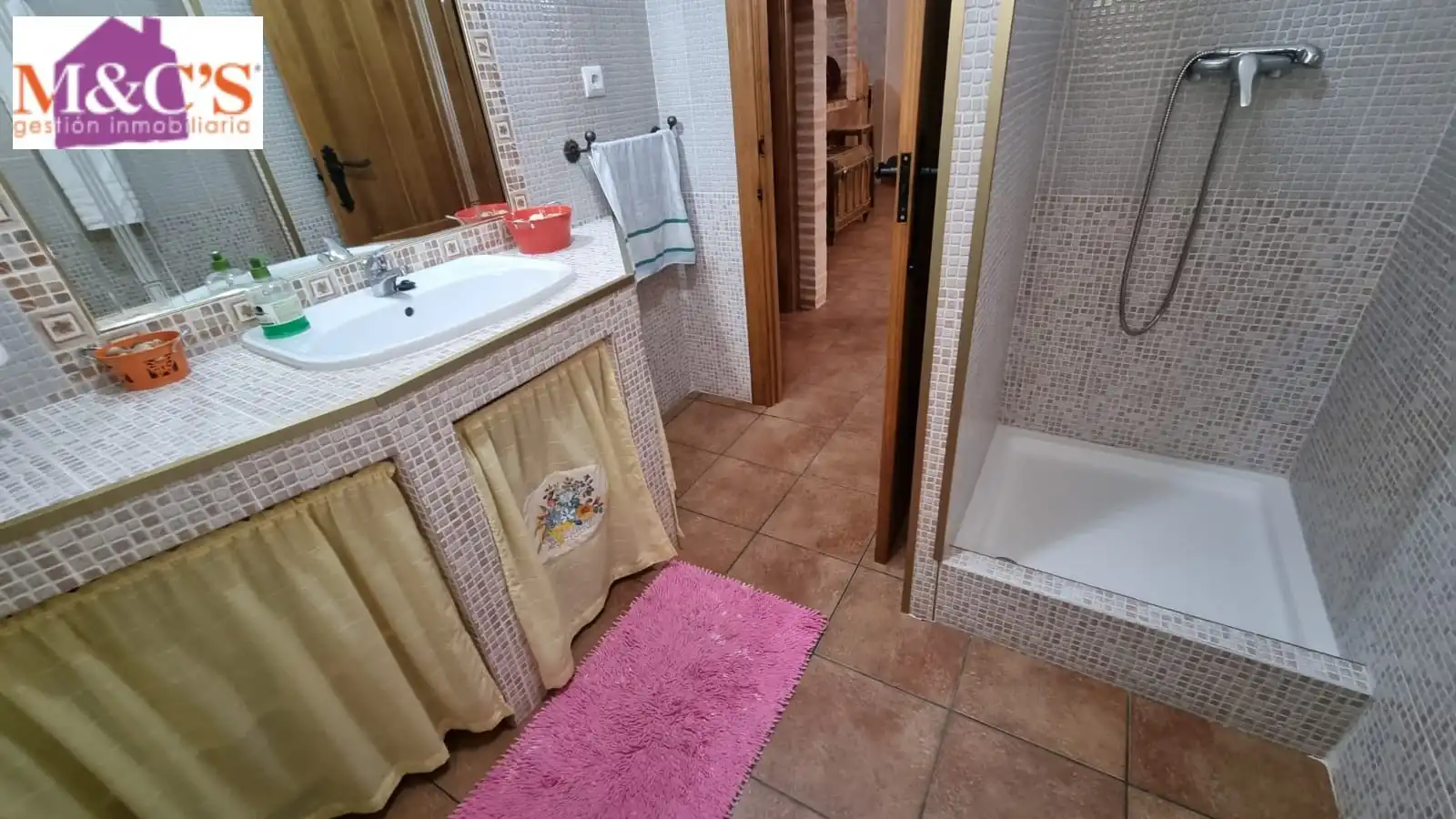 Bathroom of Houses for sale in Hinojosas de Calatrava  with Air Conditioner, Heating and Private garden