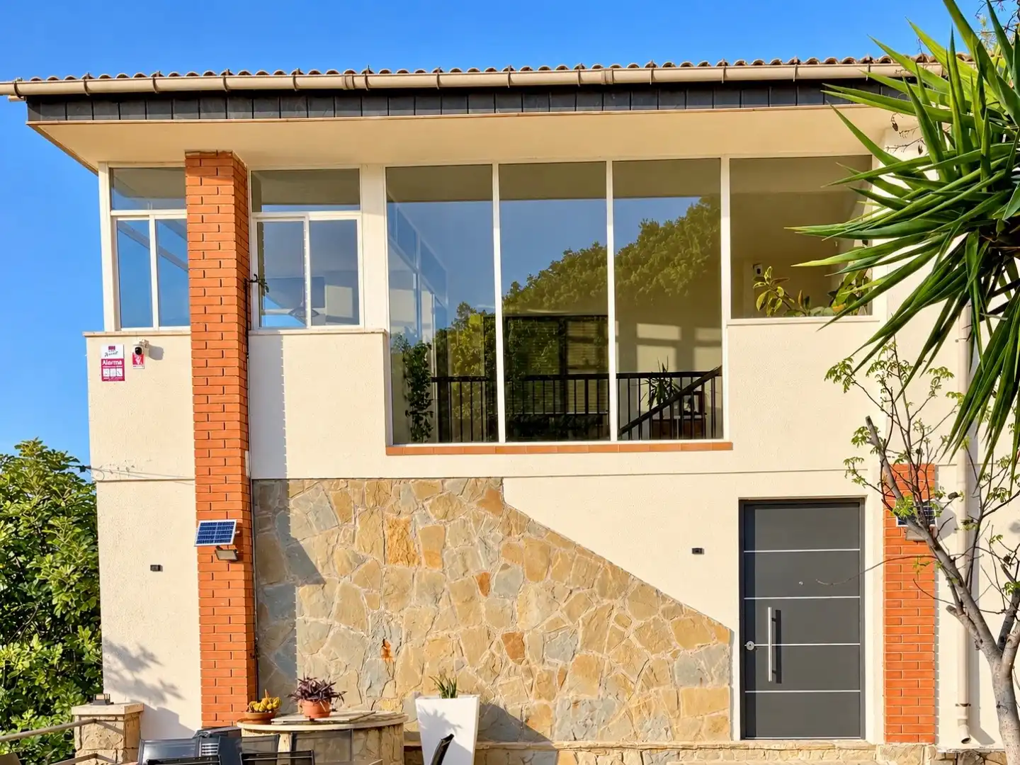 Exterior view of Houses for sale in Vallirana  with Air Conditioner, Terrace and Balcony