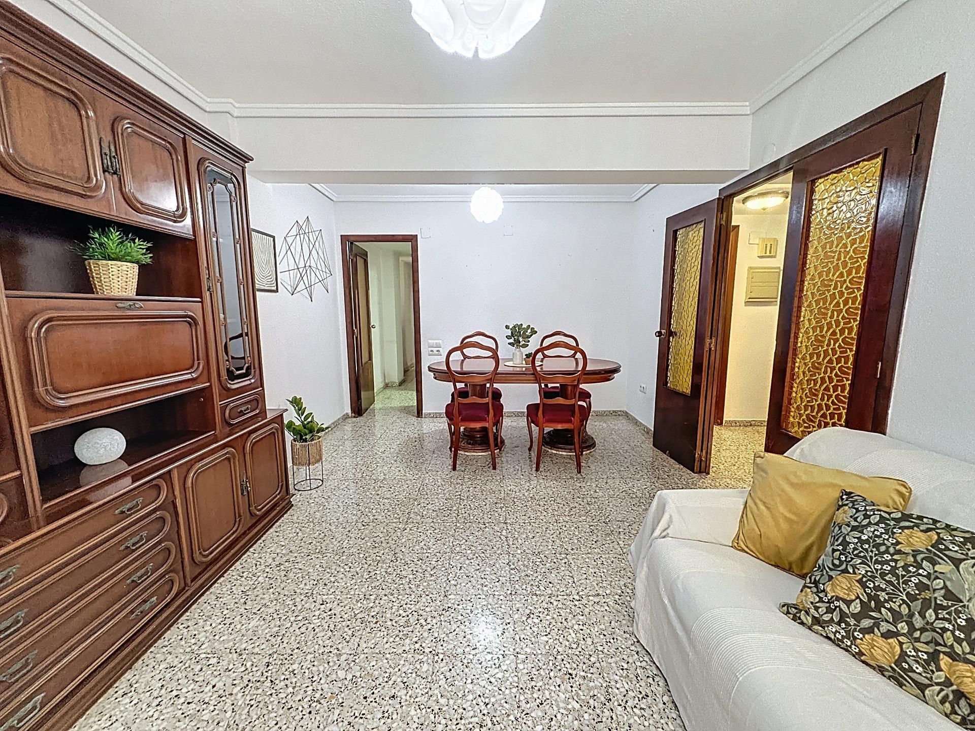 Sala de estar de Piso en venta en  Valencia Capital con Terraza y Balcón