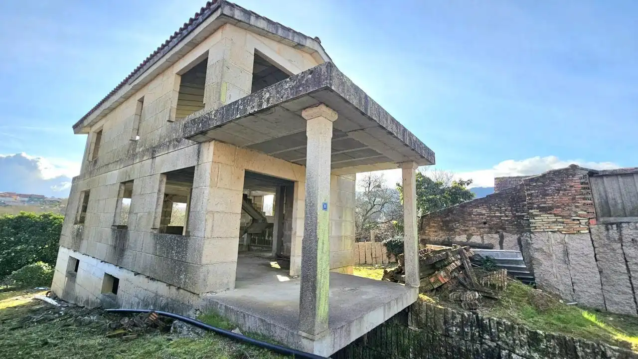 Vista exterior de Casa o chalet en venta en Mos con Calefacción, Jardín privado y Trastero