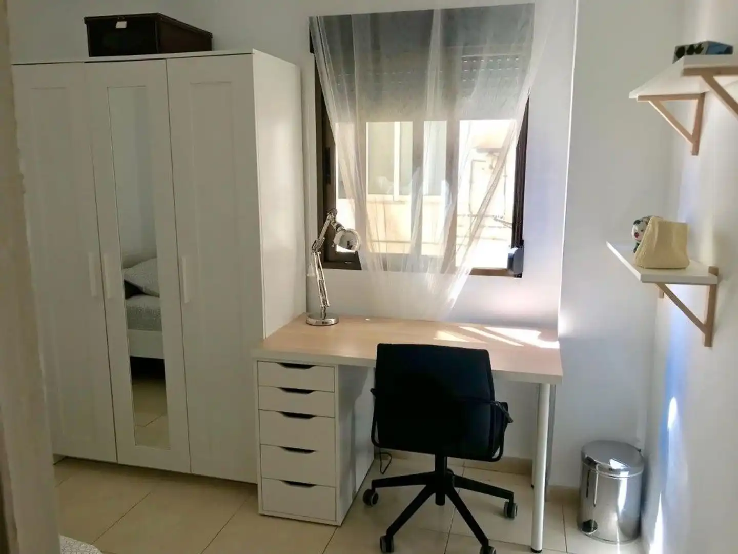 Bedroom of Flat for rent in Castellón de la Plana / Castelló de la Plana  with Private garden, Terrace and Furnished