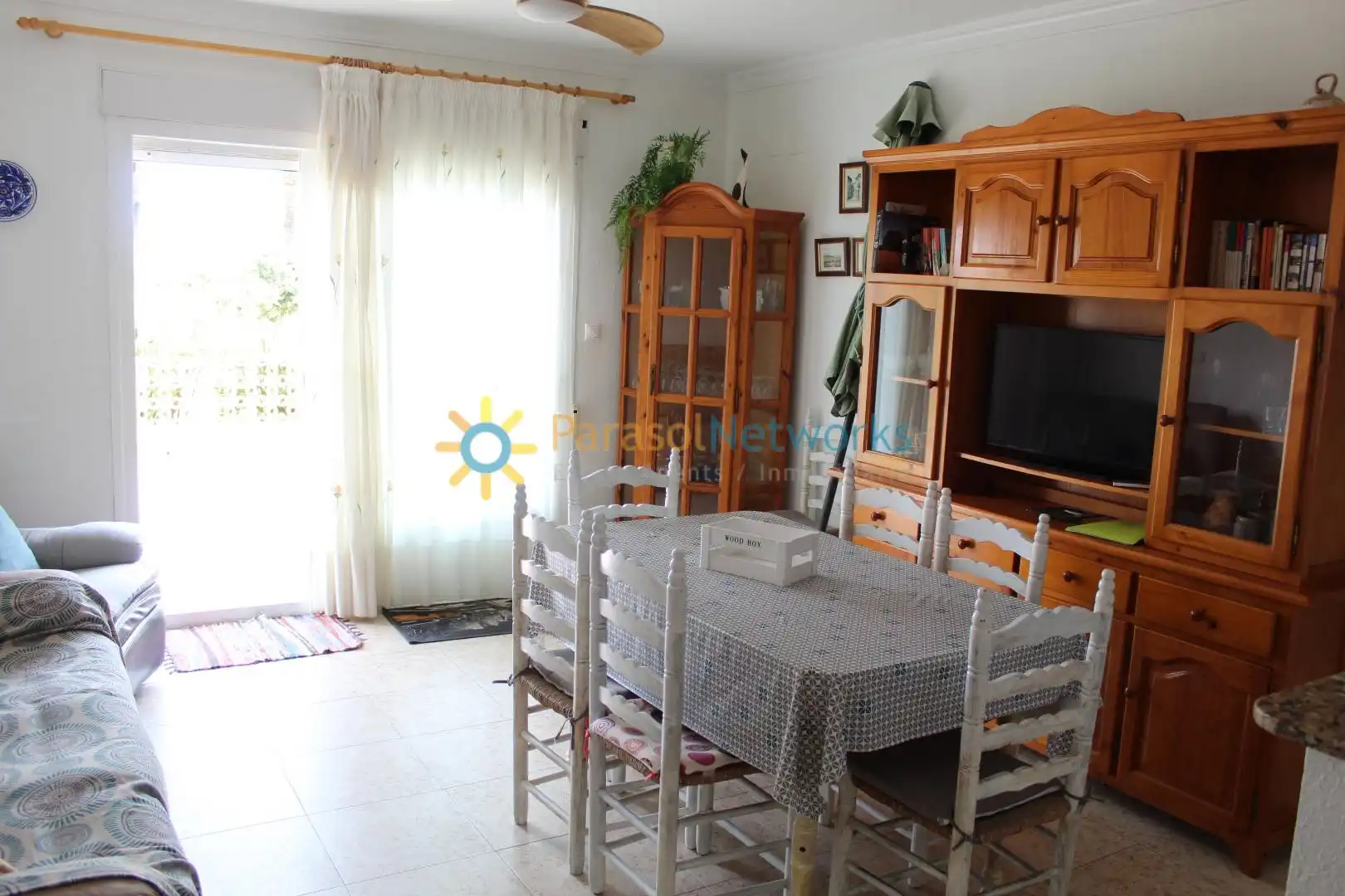 Comedor de Apartamento de alquiler en Dénia con Terraza, Amueblado y Balcón
