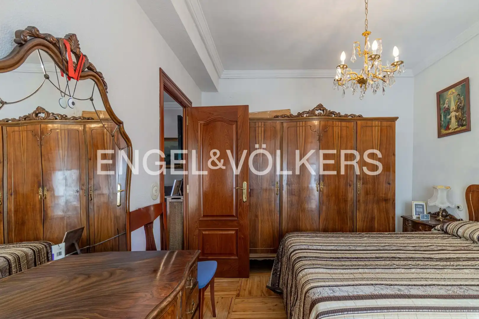 Bedroom of Flat for sale in Madrid  with Air Conditioner and Heating