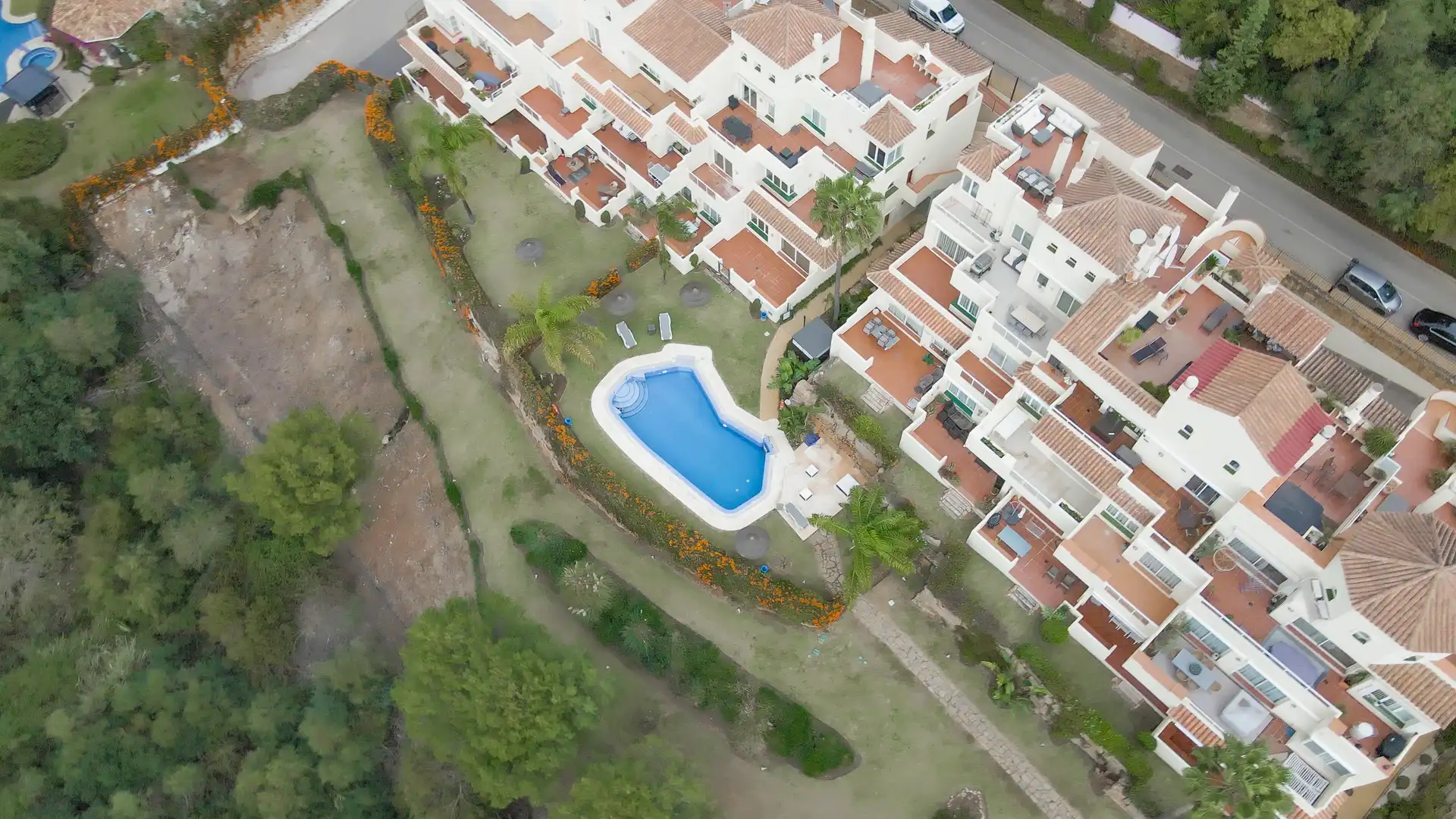 Garten von Wohnung zur Miete in Benahavís mit Klimaanlage, Privatgarten und Terrasse