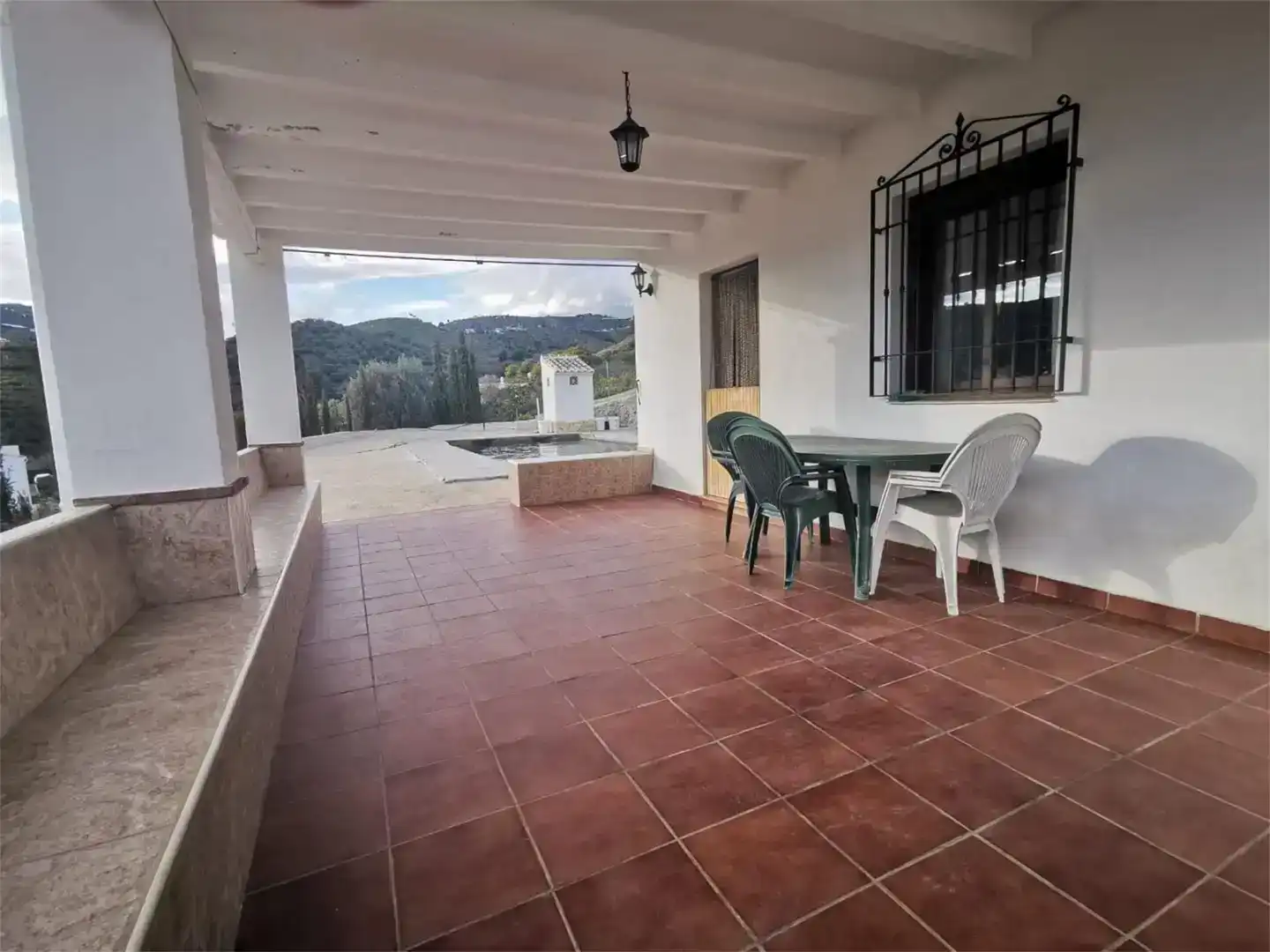 Terrassa de Finca rústica en venda en Frigiliana amb Piscina
