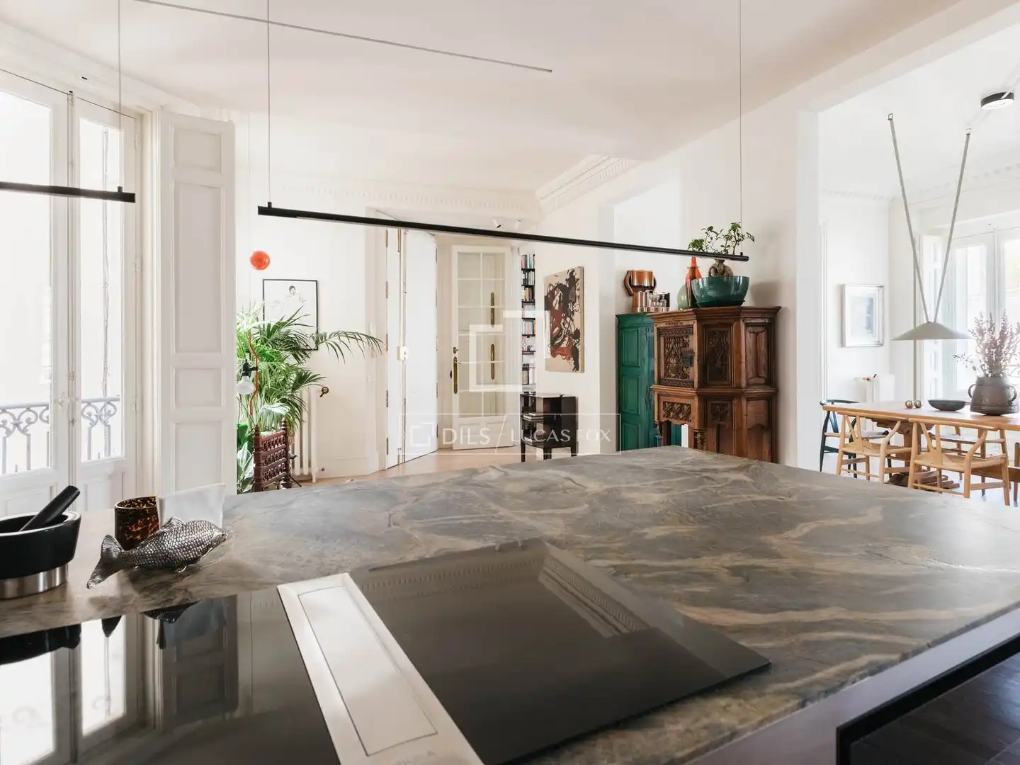 Cocina de Piso de alquiler en Salamanca con Aire acondicionado, Amueblado y Balcón