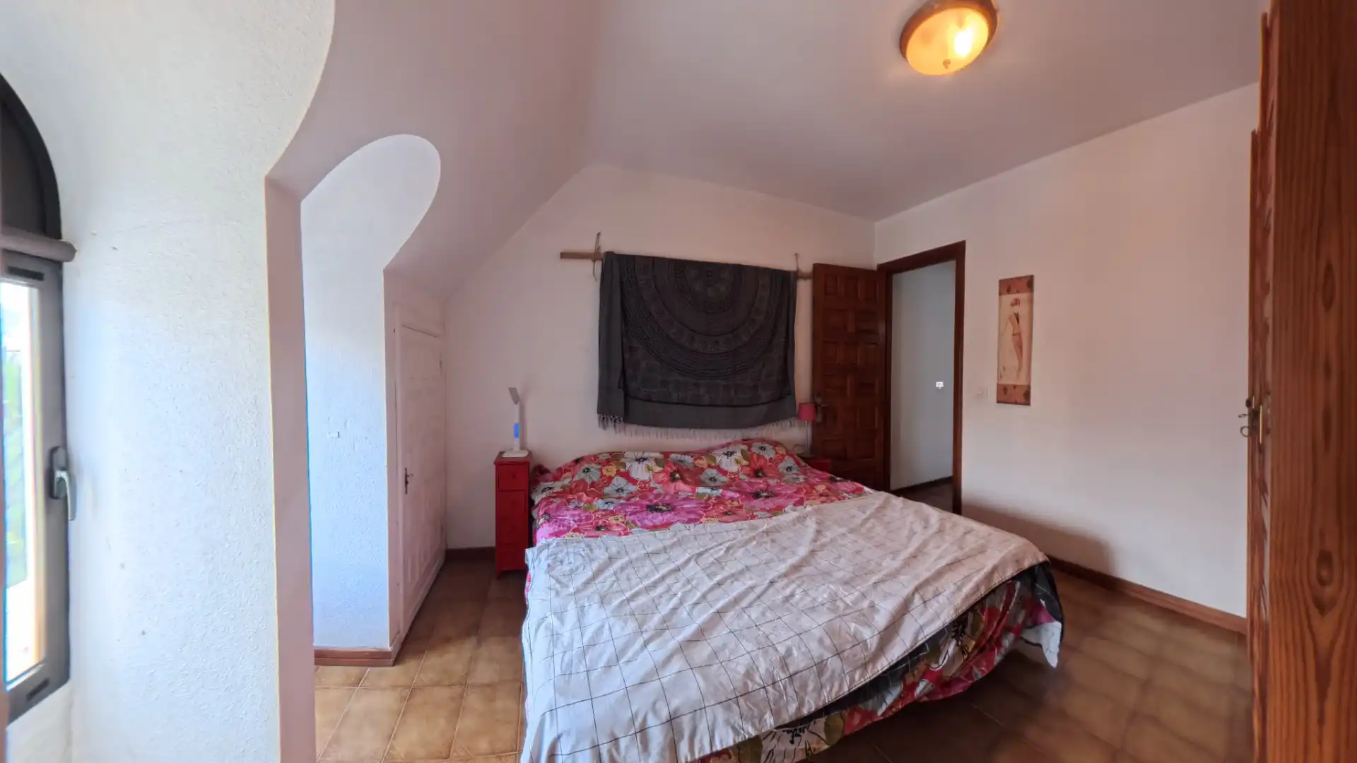 Schlafzimmer von Maisonette zum Verkauf in Arona mit Terrasse, Möbliert und Ofen