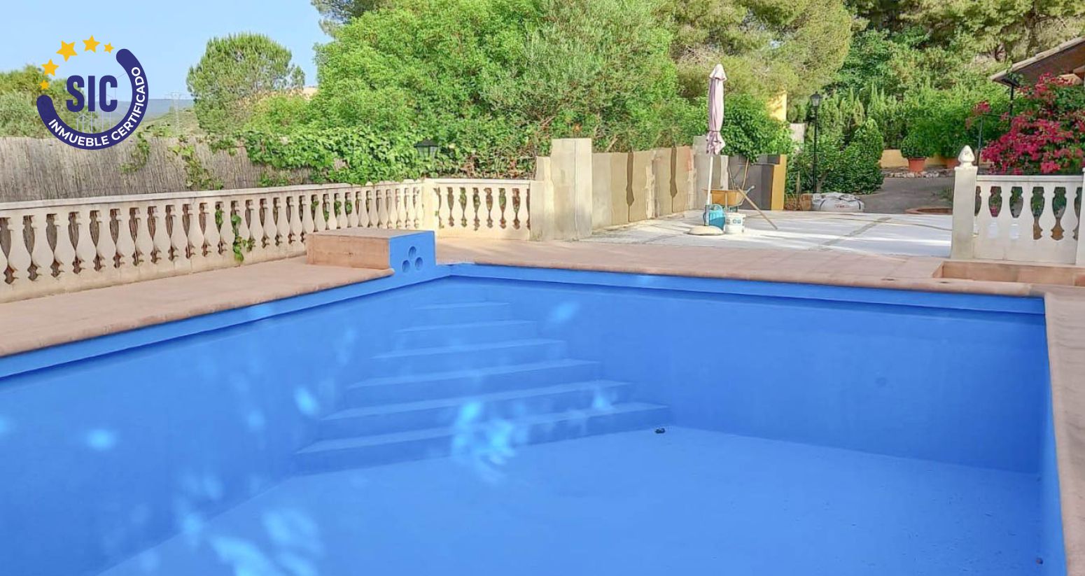 Swimming pool of House or chalet for sale in Enguera  with Heating, Private garden and Terrace