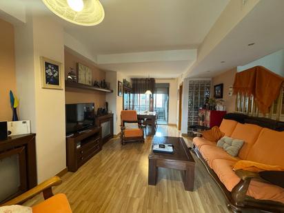 Living room of Attic for sale in  Madrid Capital  with Air Conditioner, Heating and Private garden