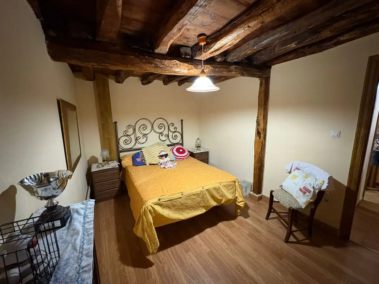 Bedroom of Country homes for sale in Castillejo de Robledo  with Heating, Parquet flooring and Terrace