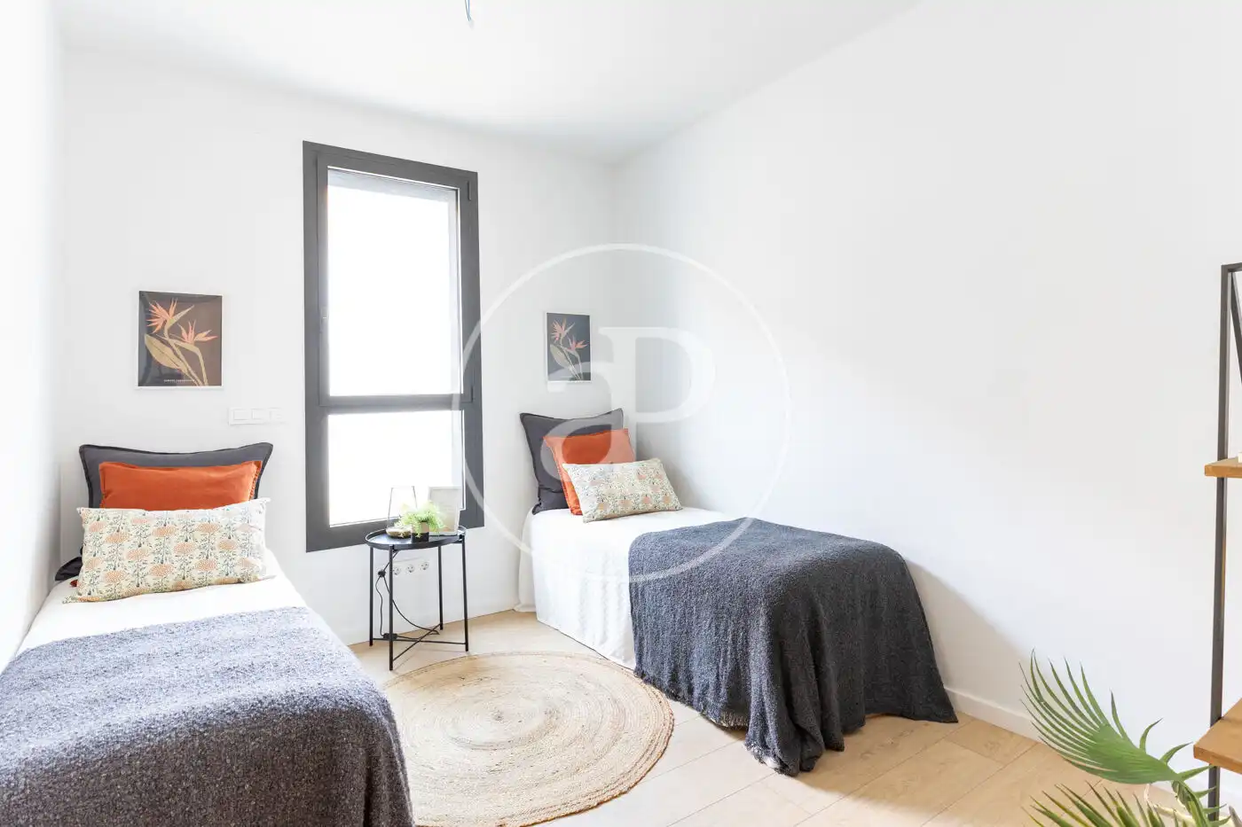 Schlafzimmer von Wohnung zum Verkauf in Sant Cugat del Vallès mit Klimaanlage, Heizung und Privatgarten