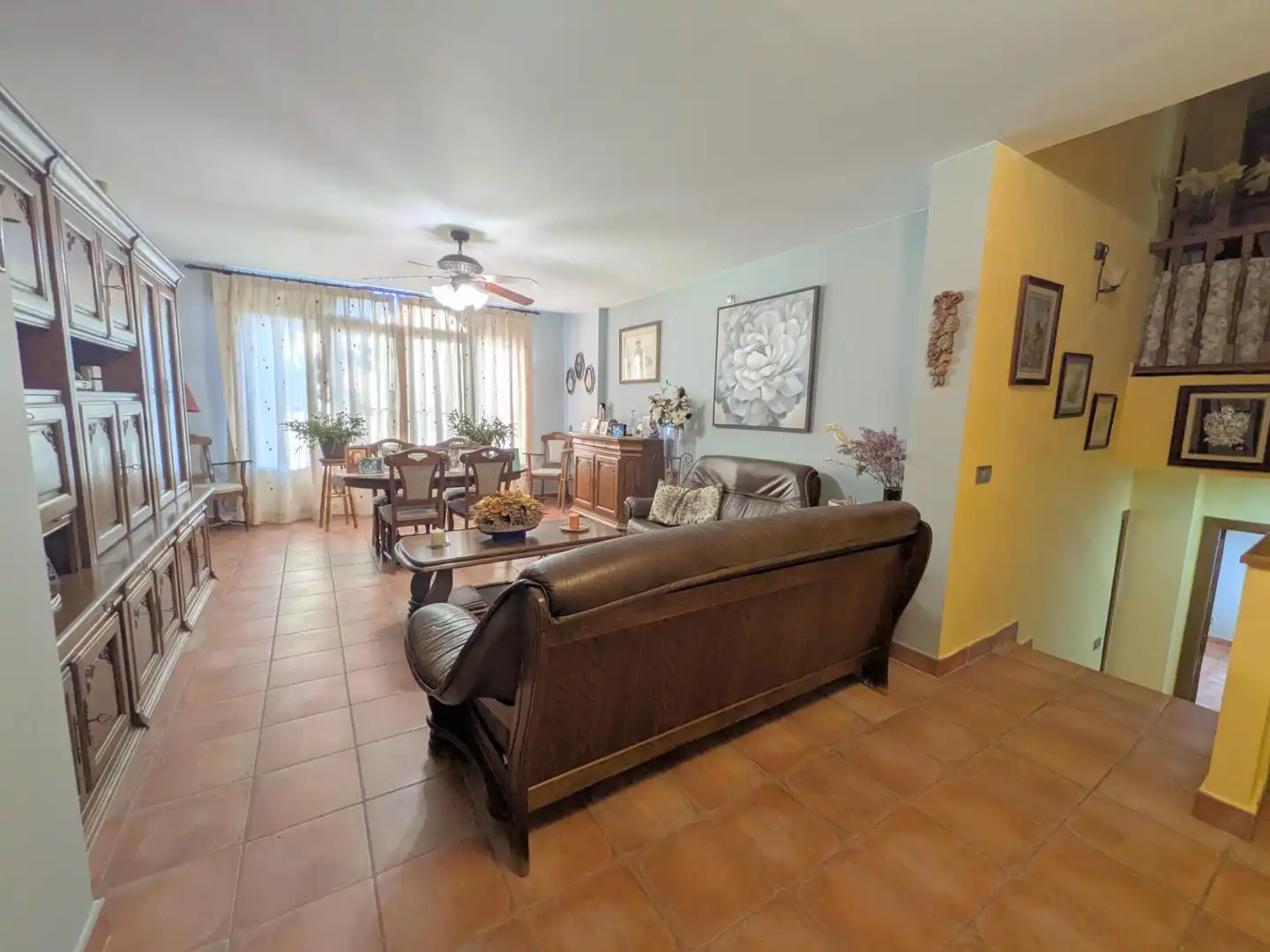 Sala d'estar de Casa o xalet en venda en Valdeaveruelo amb Aire condicionat, Calefacció i Jardí privat