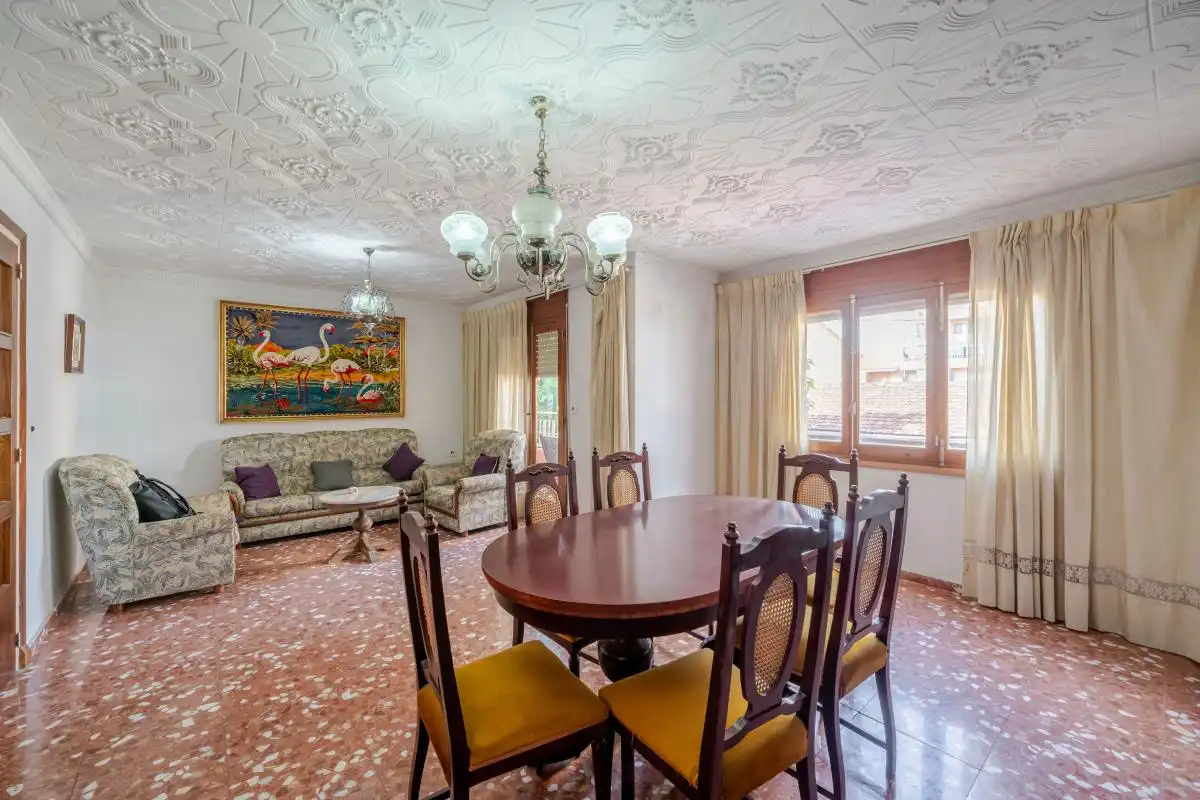 Dining room of Houses for sale in Mutxamel  with Heating, Terrace and Furnished