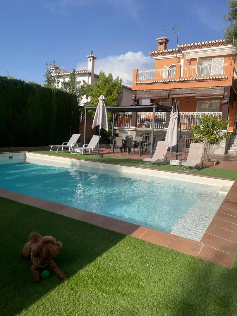 Swimming pool of Houses for rent in Monachil  with Air Conditioner, Heating and Private garden