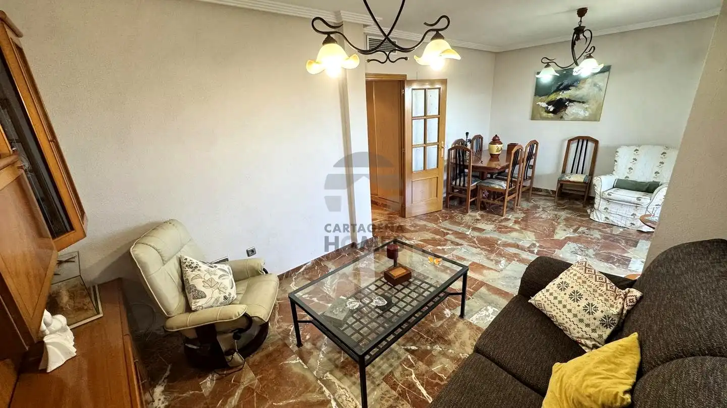 Sala de estar de Ático en venta en Cartagena con Aire acondicionado, Terraza y Amueblado