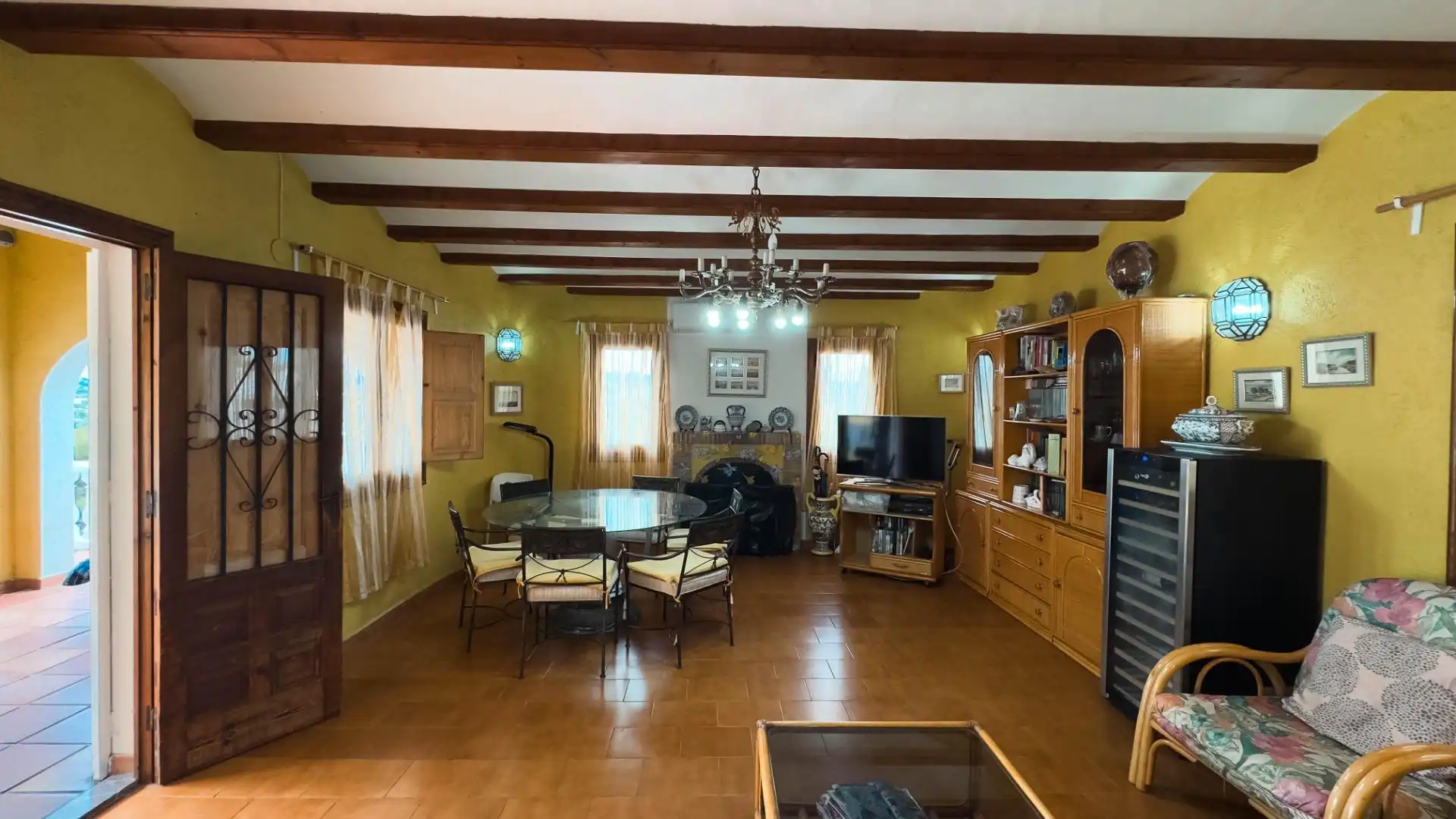 Sala de estar de Casa o chalet en venta en Moraira con Jardín privado, Terraza y Trastero