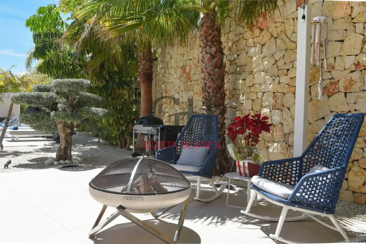 Terrasse von Haus oder Chalet zum Verkauf in Moraira mit Klimaanlage, Heizung und Privatgarten