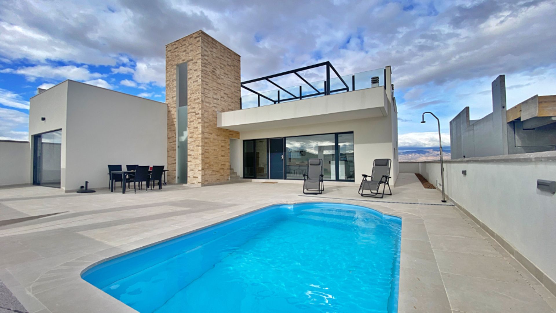 Swimming pool of House or chalet for sale in Fuente Álamo de Murcia  with Air Conditioner, Heating and Private garden