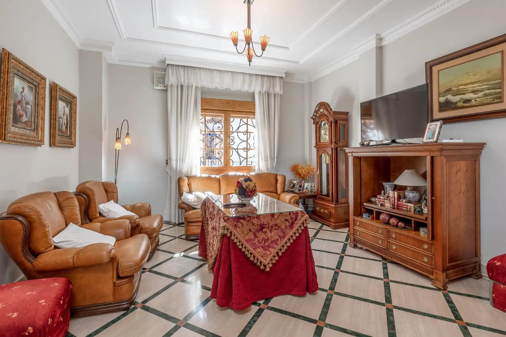 Sala de estar de Casa o chalet en venta en Granada con Aire acondicionado, Calefacción y Terraza