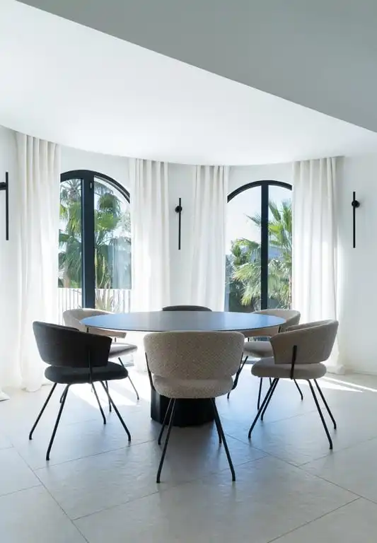 Comedor de Casa o chalet de alquiler en Jávea / Xàbia con Aire acondicionado, Jardín privado y Amueblado