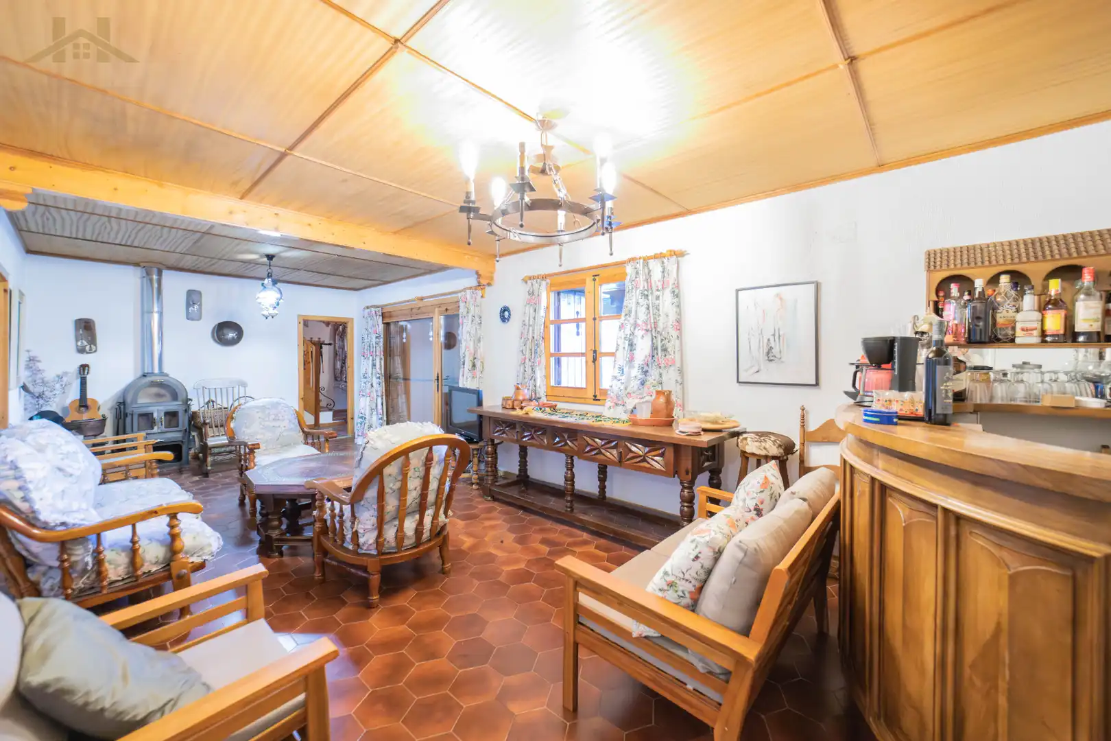 Sala de estar de Casa o chalet en venta en Collado Mediano con Calefacción, Jardín privado y Piscina