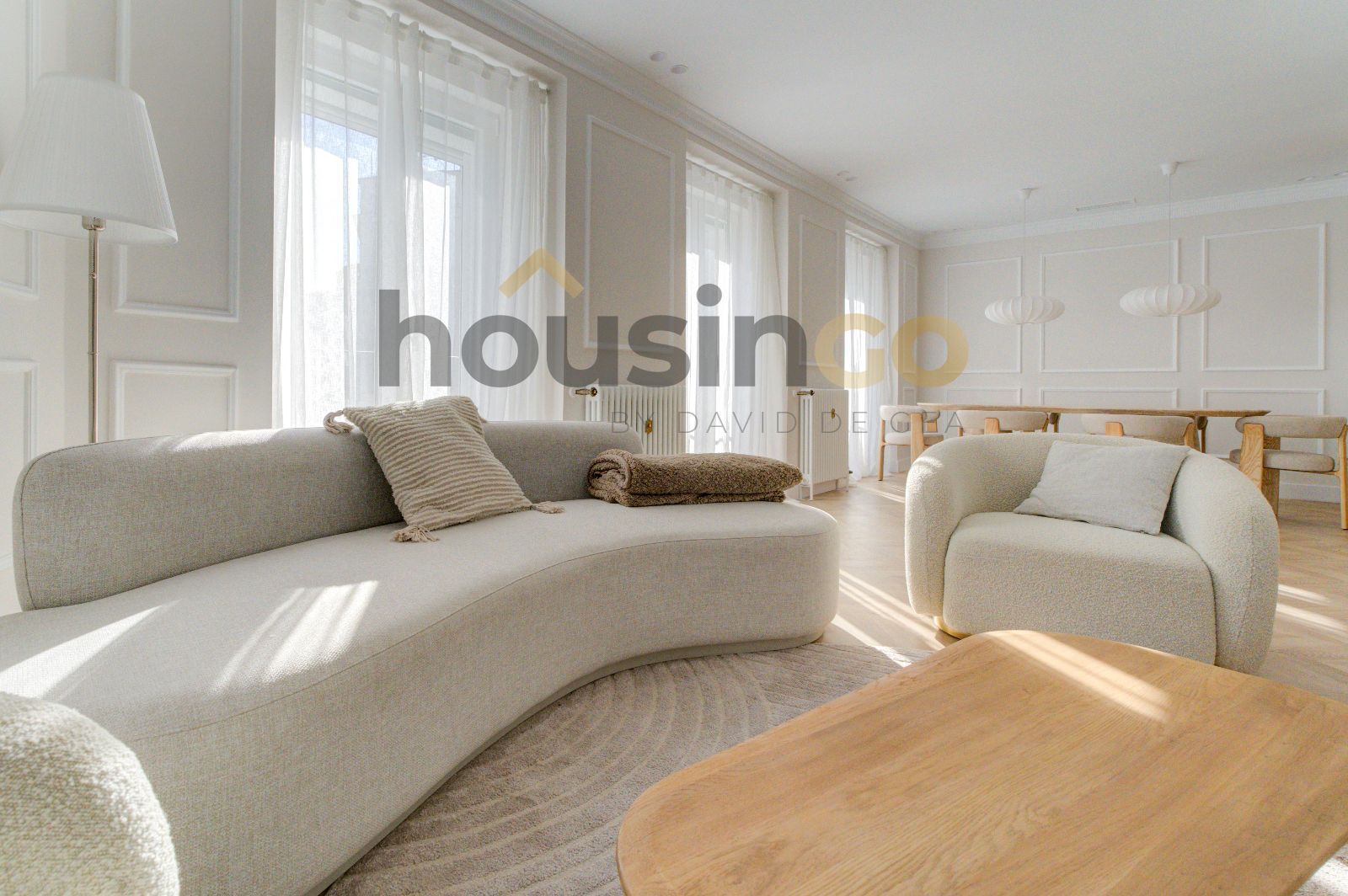 Living room of Flat to rent in  Madrid Capital  with Heating, Terrace and Furnished