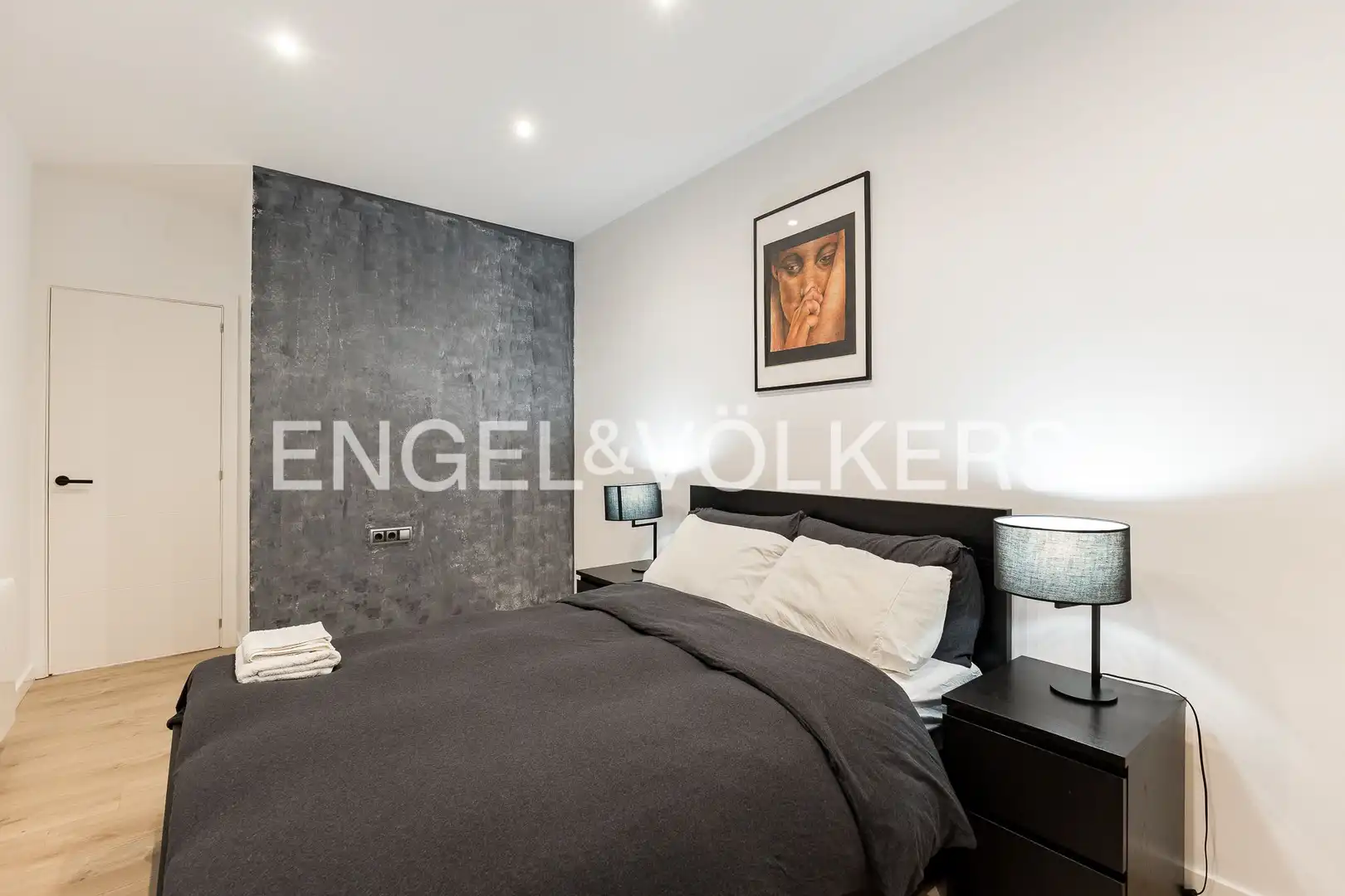 Bedroom of Flat for rent in Barcelona  with Air Conditioner, Heating and Private garden