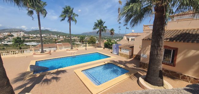 Swimming pool of Single-family semi-detached for sale in Benitachell / El Poble Nou de Benitatxell  with Air Conditioner, Heating and Private garden