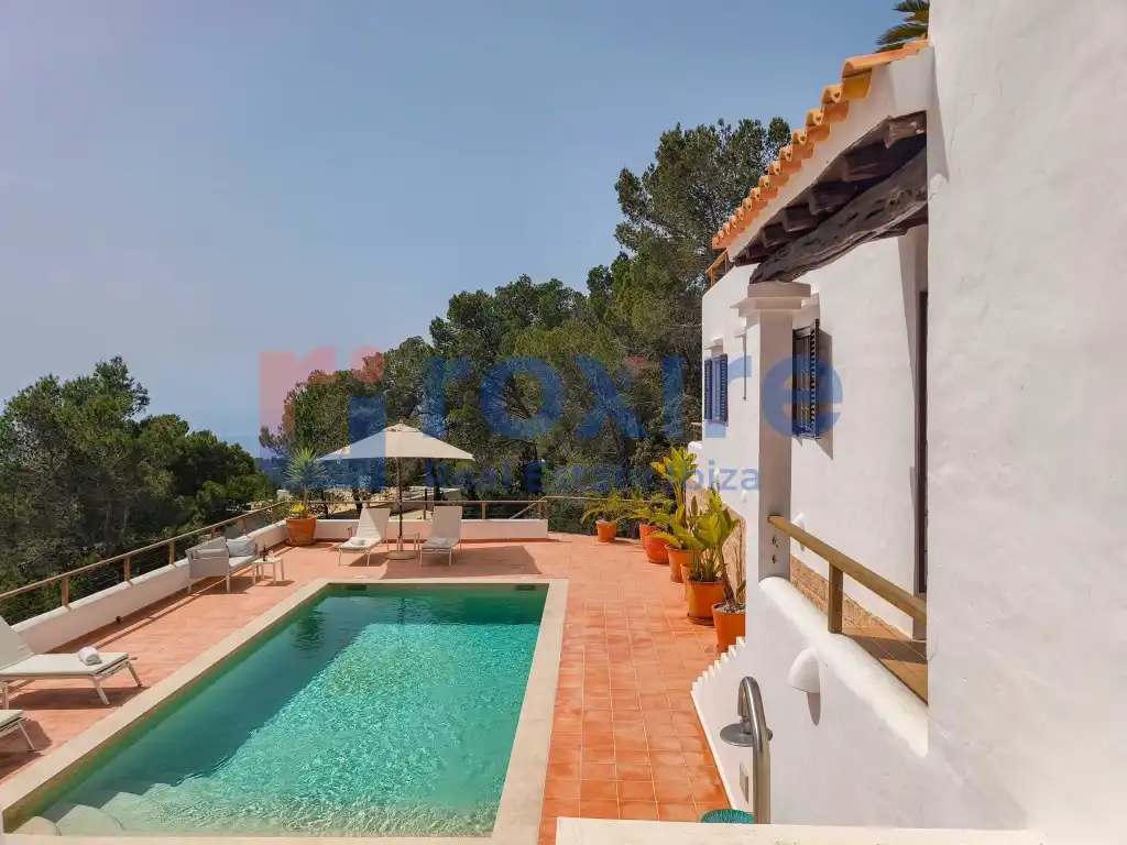 Exterior view of Houses for rent in Sant Josep de sa Talaia  with Air Conditioner, Private garden and Terrace