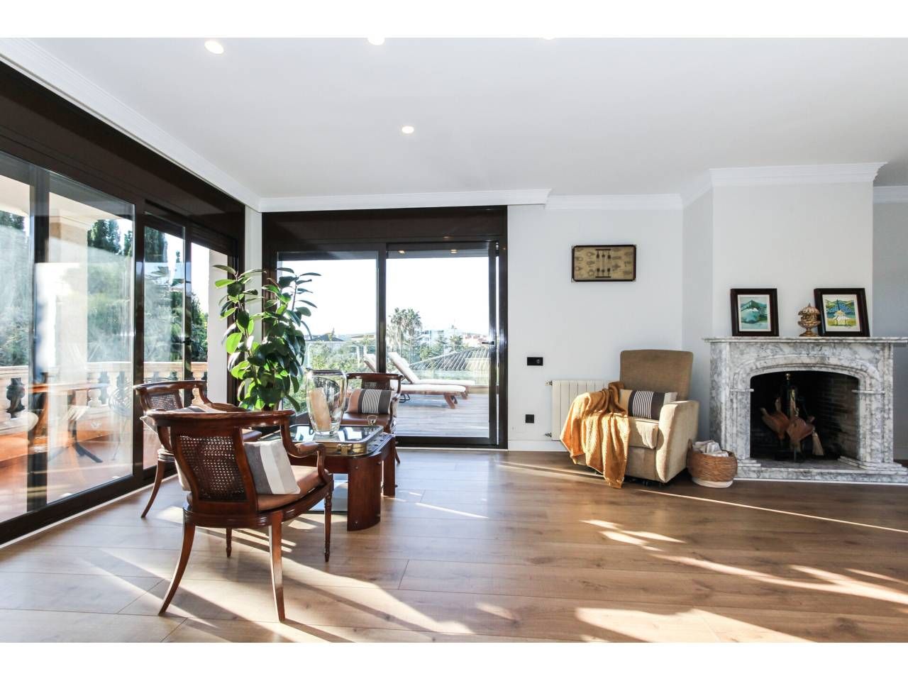 Sala d'estar de Casa o xalet en venda en Lloret de Mar amb Aire condicionat, Calefacció i Jardí privat