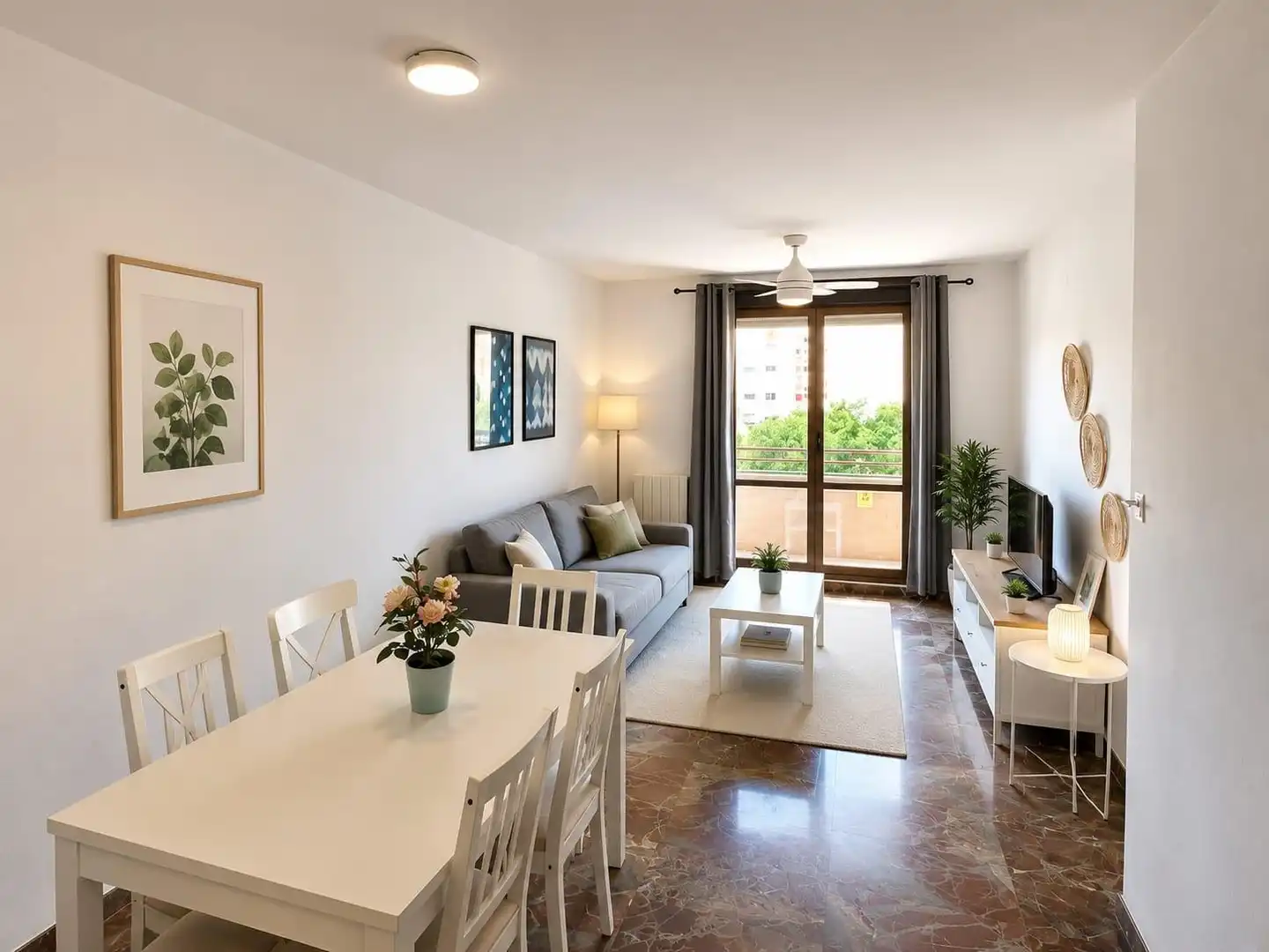 Sala de estar de Piso en venta en Zaragoza con Calefacción, Amueblado y Balcón
