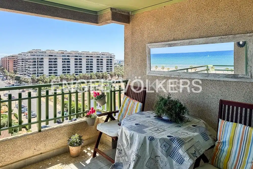 Balcony of Flat for rent in Alboraya  with Air Conditioner, Heating and Terrace