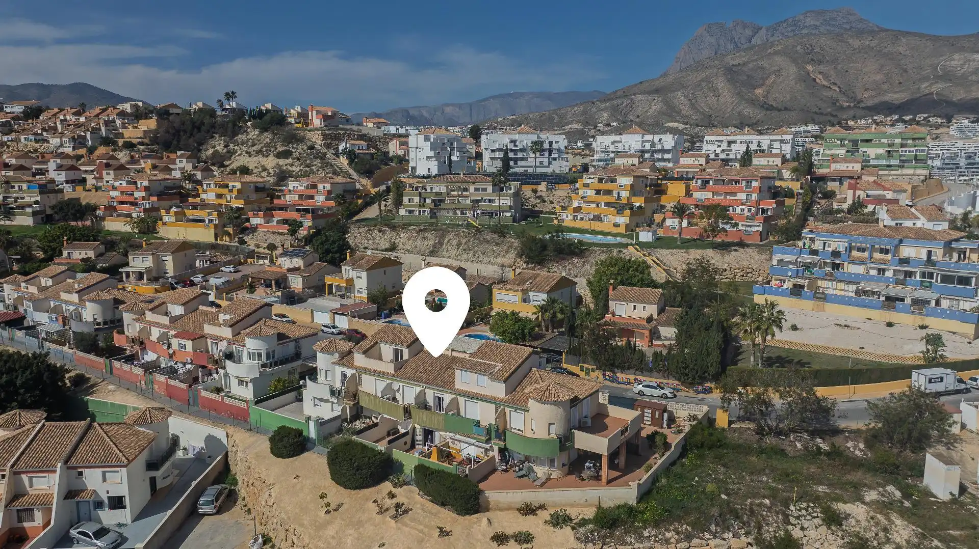 Vista exterior de Casa o chalet en venta en Finestrat con Aire acondicionado, Calefacción y Jardín privado