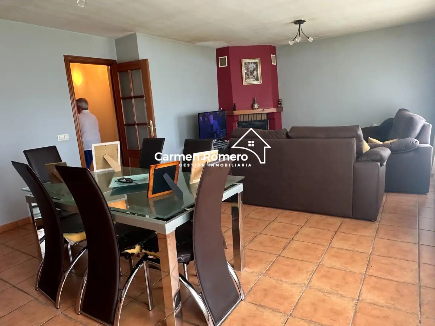 Sala de estar de Casa adosada en venta en Torresmenudas con Calefacción, Jardín privado y Terraza