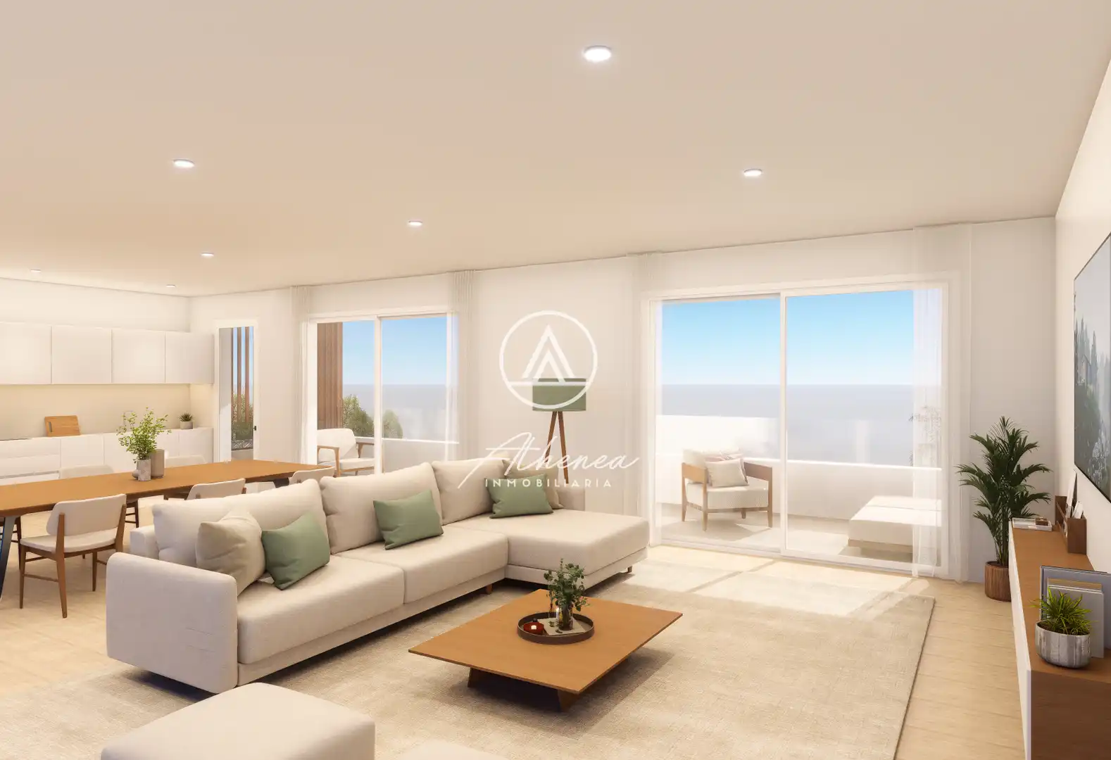 Sala de estar de Piso en venta en Roquetas de Mar