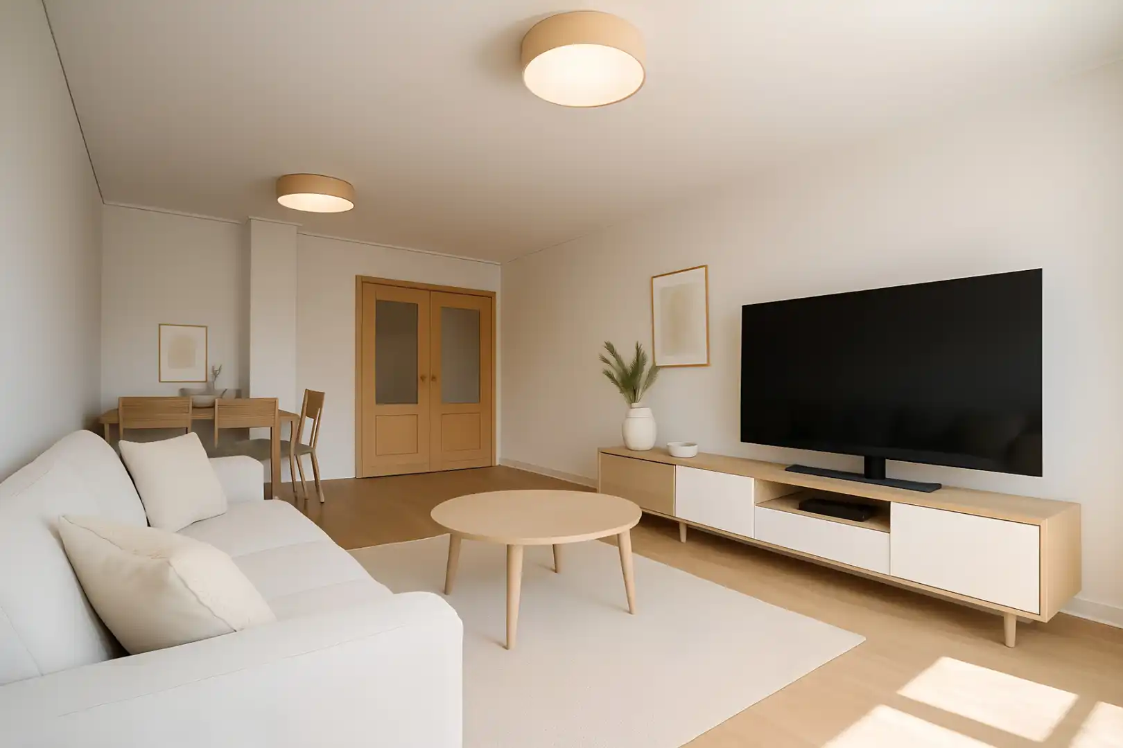 Sala de estar de Piso en venta en La Pobla de Farnals con Aire acondicionado, Horno y Balcón