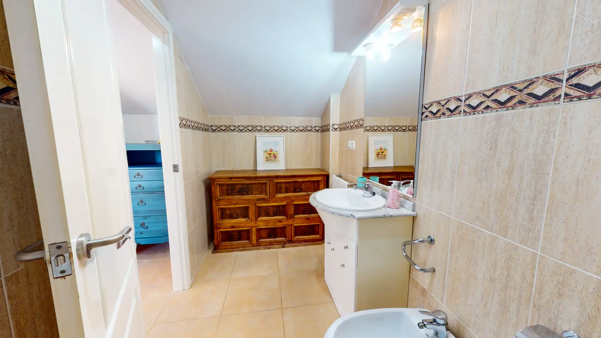 Baño de Dúplex de alquiler en Dénia con Aire acondicionado, Calefacción y Terraza