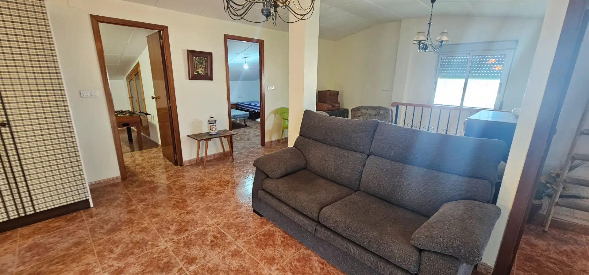 Sala d'estar de Casa o xalet en venda en Corbera amb Terrassa, Moblat i Balcó