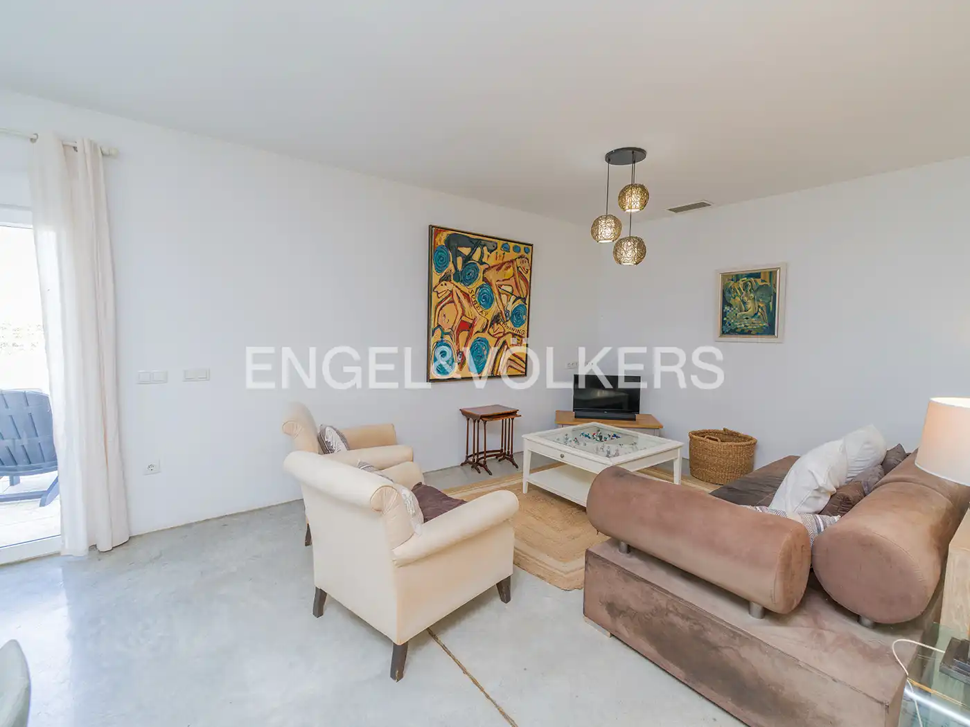 Sala de estar de Casa o chalet en venta en Santa Pola con Aire acondicionado, Calefacción y Jardín privado
