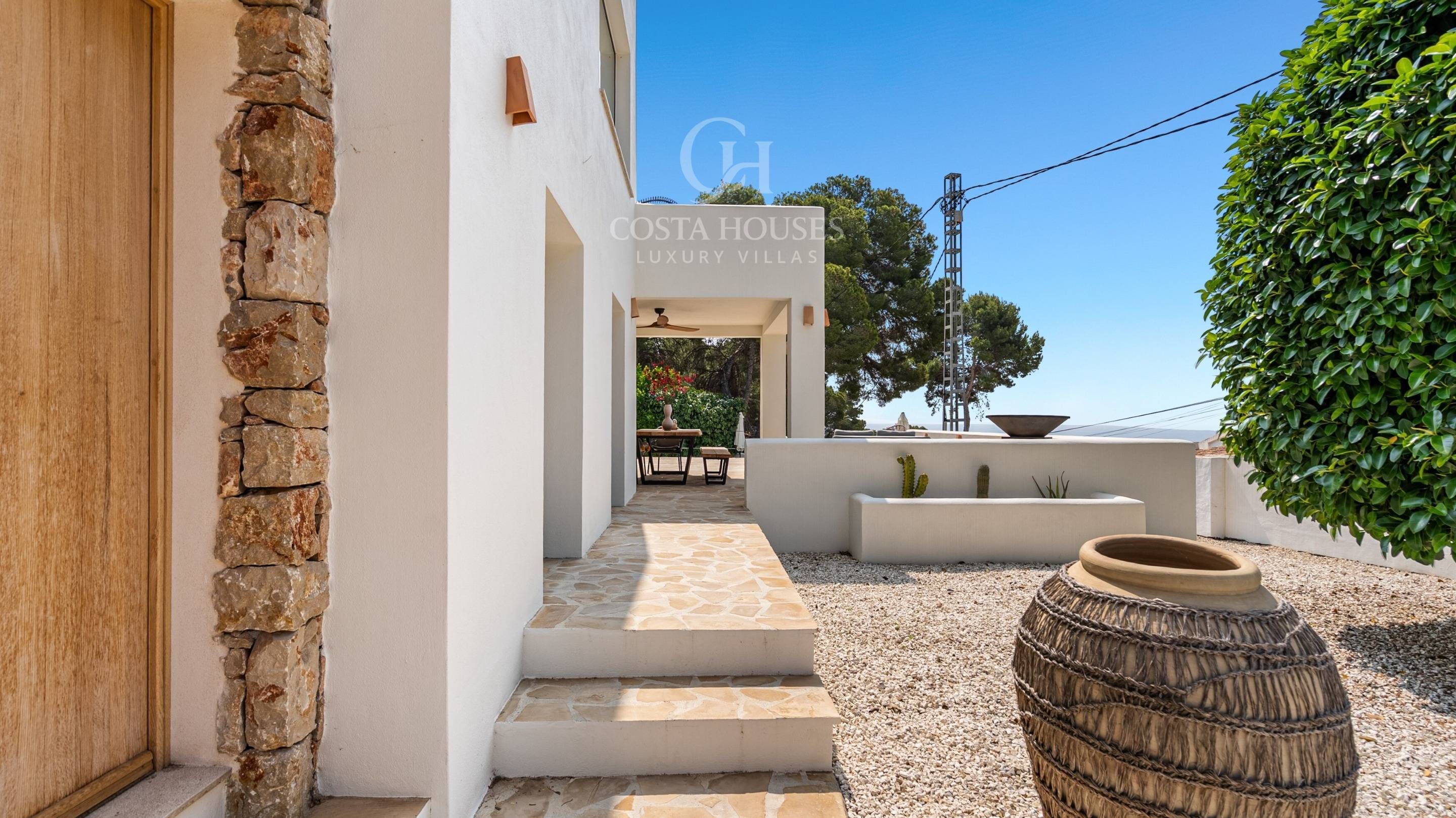 Exterior view of House or chalet for sale in Moraira  with Air Conditioner, Heating and Private garden
