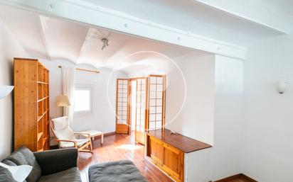 Sala d'estar de Àtic en venda en  Barcelona Capital amb Calefacció, Terrassa i Moblat