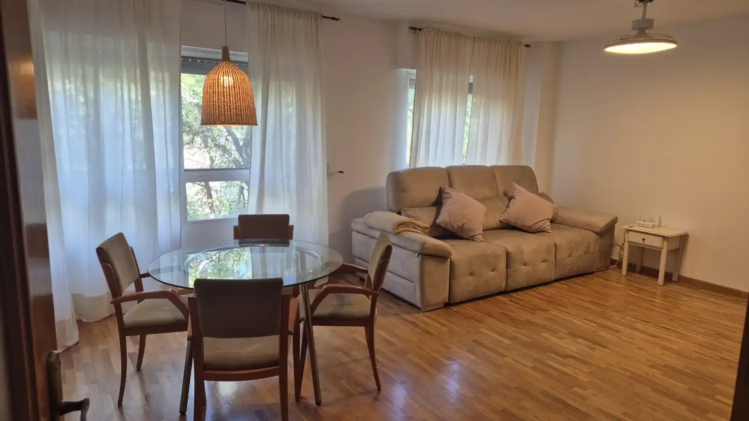 Sala d'estar de Pis de lloguer en Murcia amb Aire condicionat, Traster i Moblat