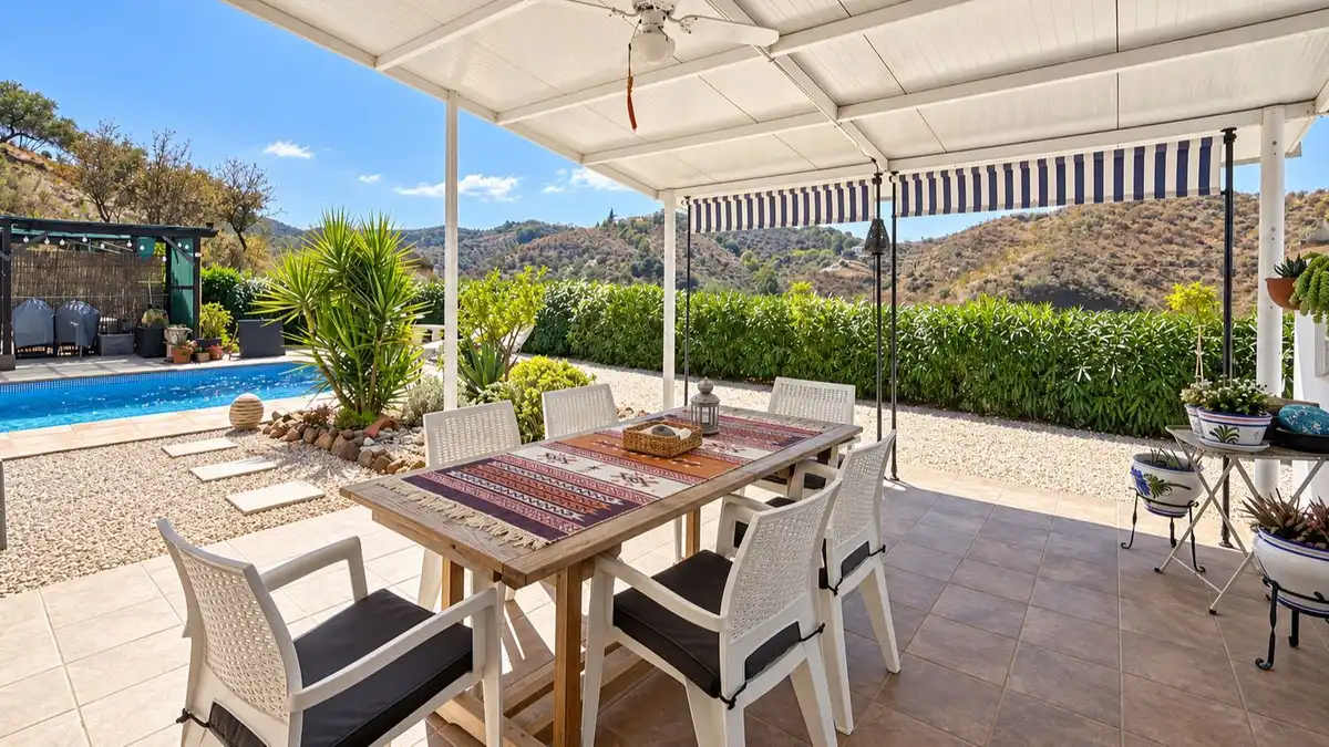 Terrassa de Casa o xalet en venda en Colmenar amb Aire condicionat, Jardí privat i Terrassa