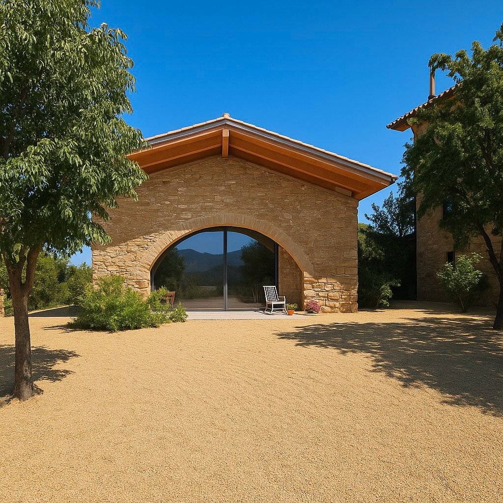 Vista exterior de Finca rústica en venda en Castellbell i el Vilar amb Jardí privat