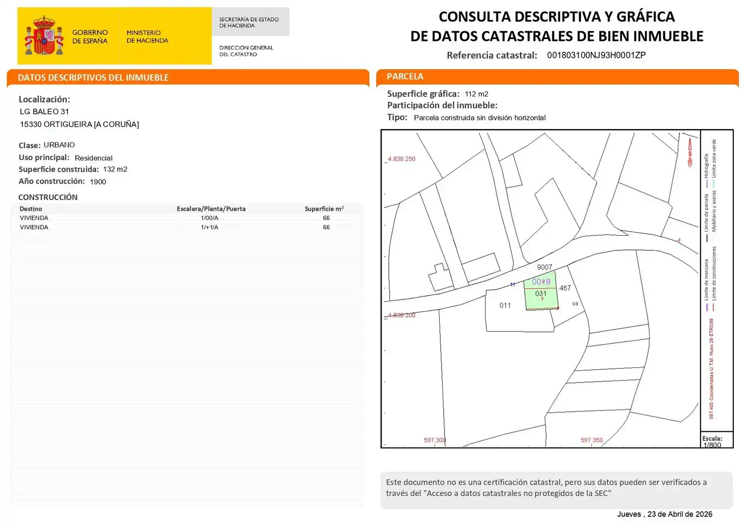 Casa o xalet en venda en Ortigueira amb Jardí privat i Balcó