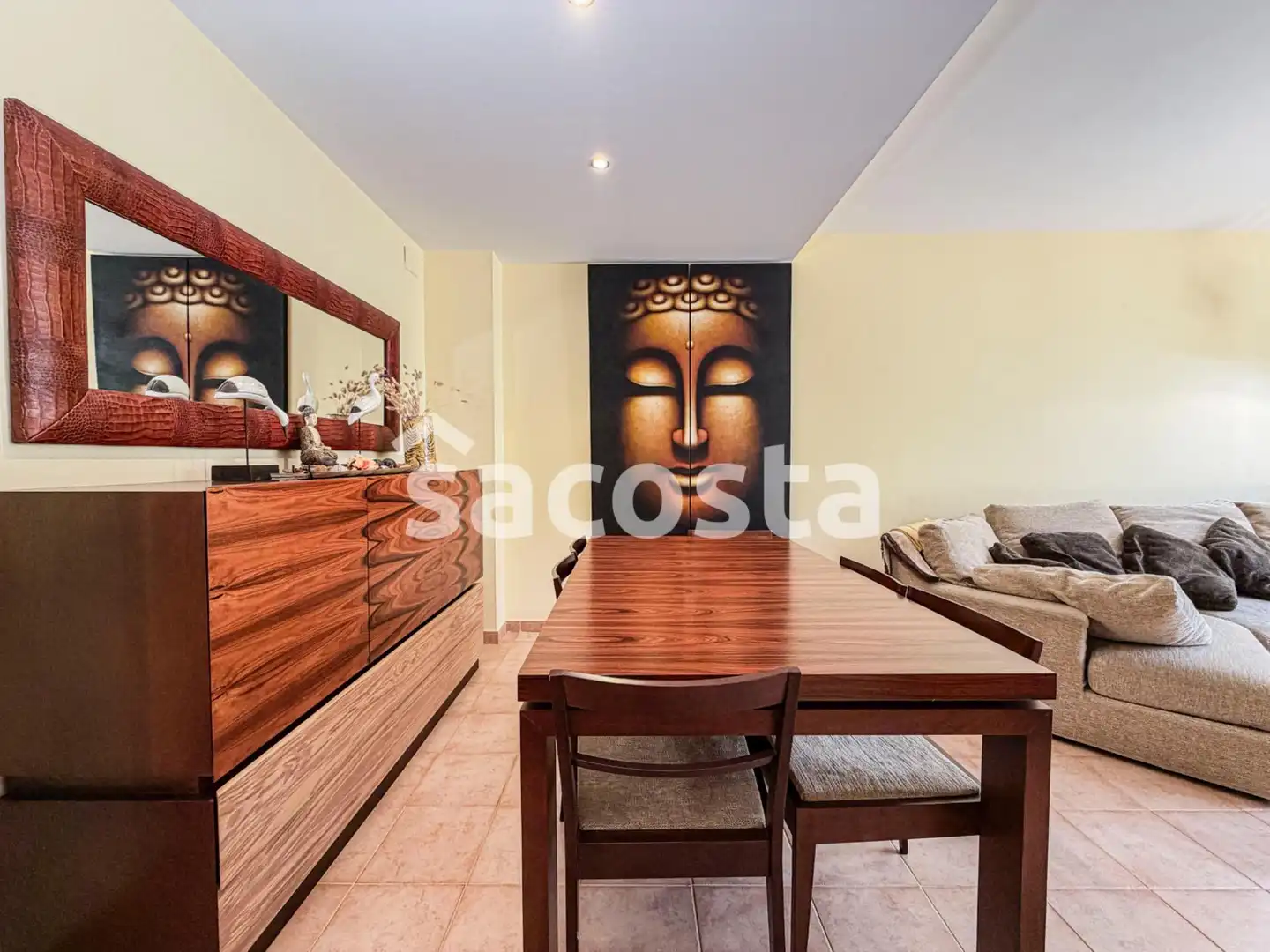 Sala de estar de Casa adosada en venta en Lloret de Mar con Aire acondicionado, Calefacción y Jardín privado