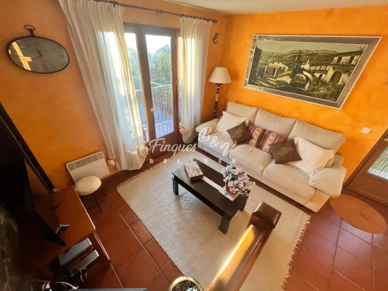 Living room of Houses for sale in Osséja  with Heating, Private garden and Parquet flooring