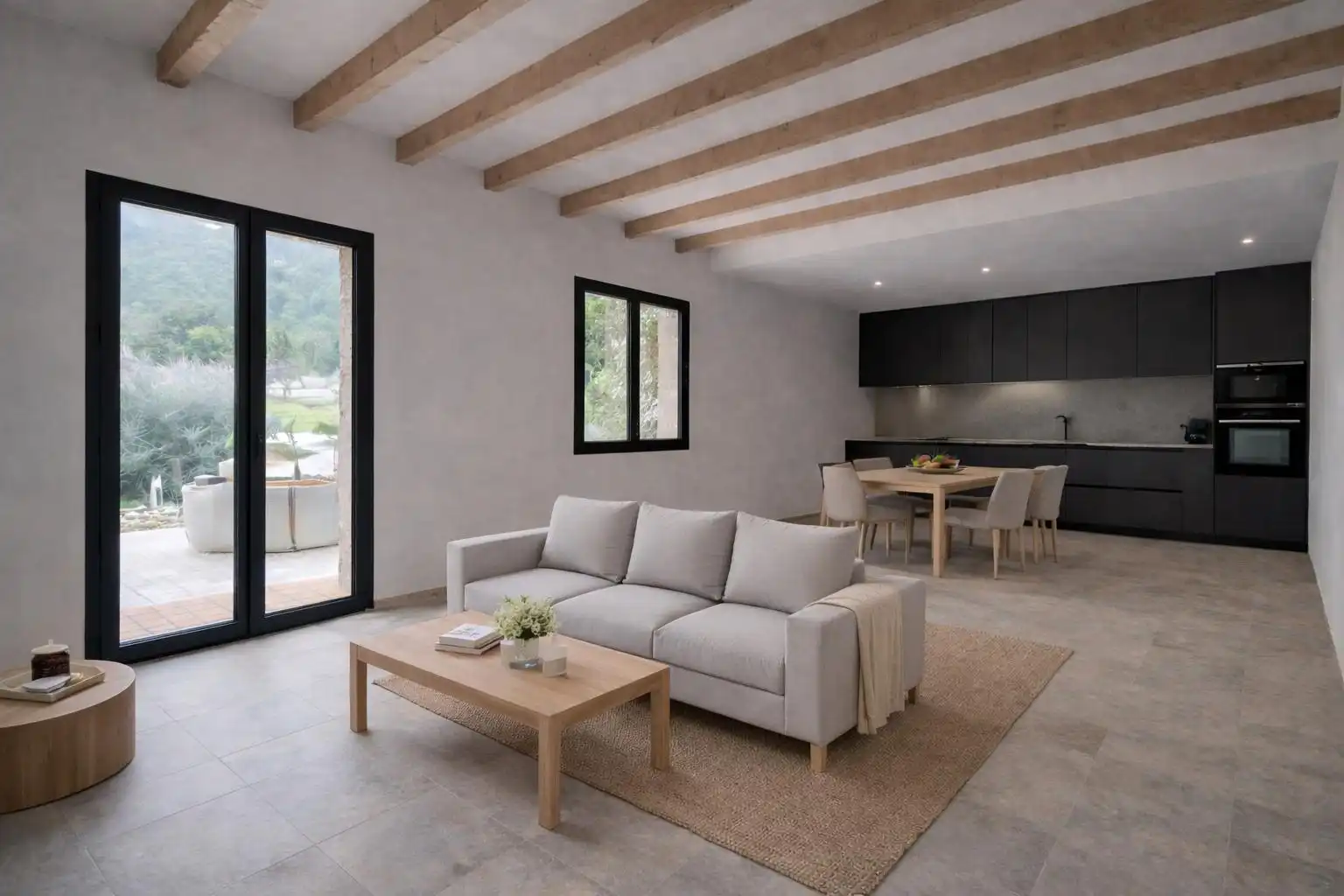 Sala de estar de Planta baja en venta en Selva con Aire acondicionado, Calefacción y Terraza